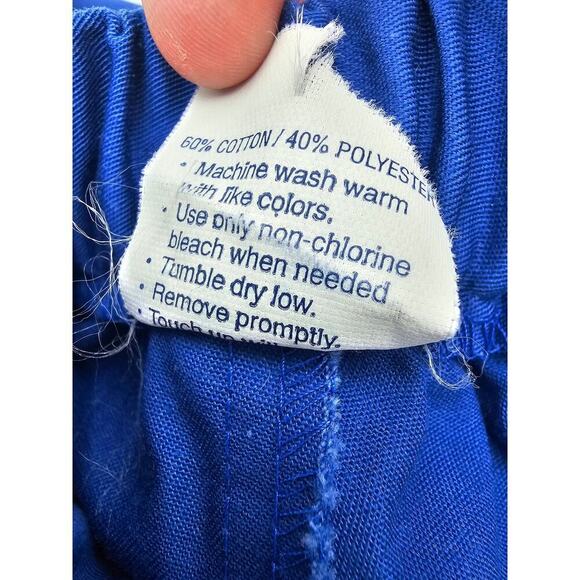 Vtg Girl Scouts Girl's Size 11/12 Blue High Rise Pleated Cuffed Uniform Shorts - Picture 7 of 9